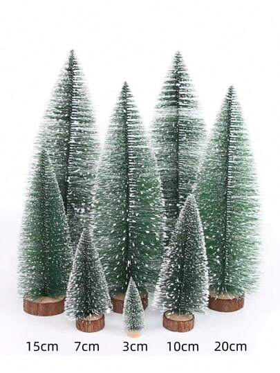 it 8 Mini Árvores de Natal Pinheiro Nevado – 8cm | 10cm | 15cm | 20cm