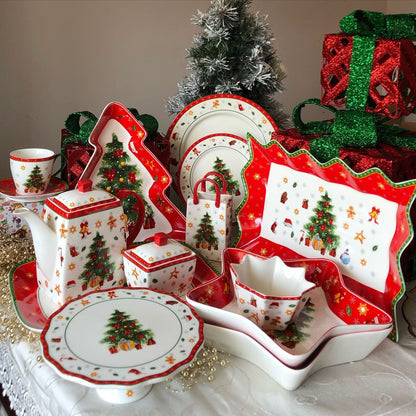 Conjunto de Louça Natalina Premium – 27 Peças