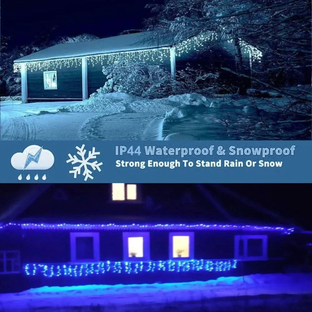 Cortina de Luzes LED Natalinas – Encanto e Magia para sua Casa