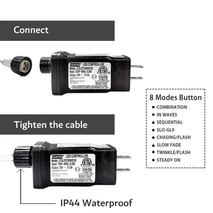 Luzes de Fadas Natalinas IP65 - Encanto e Magia em 50m