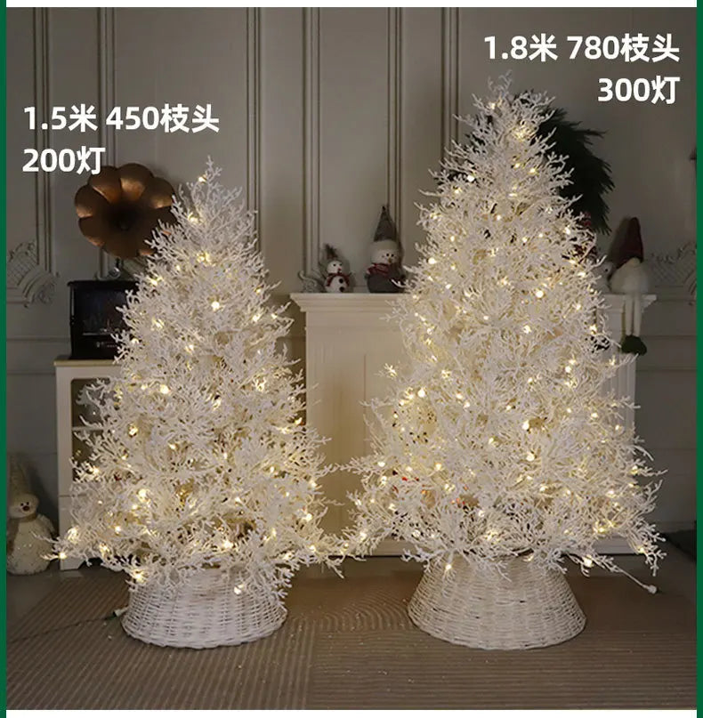 Puro pe reunido árvore de natal luzes de ramo morto artificial árvore de natal interior shoppings festival suprimentos kerstboom xysds