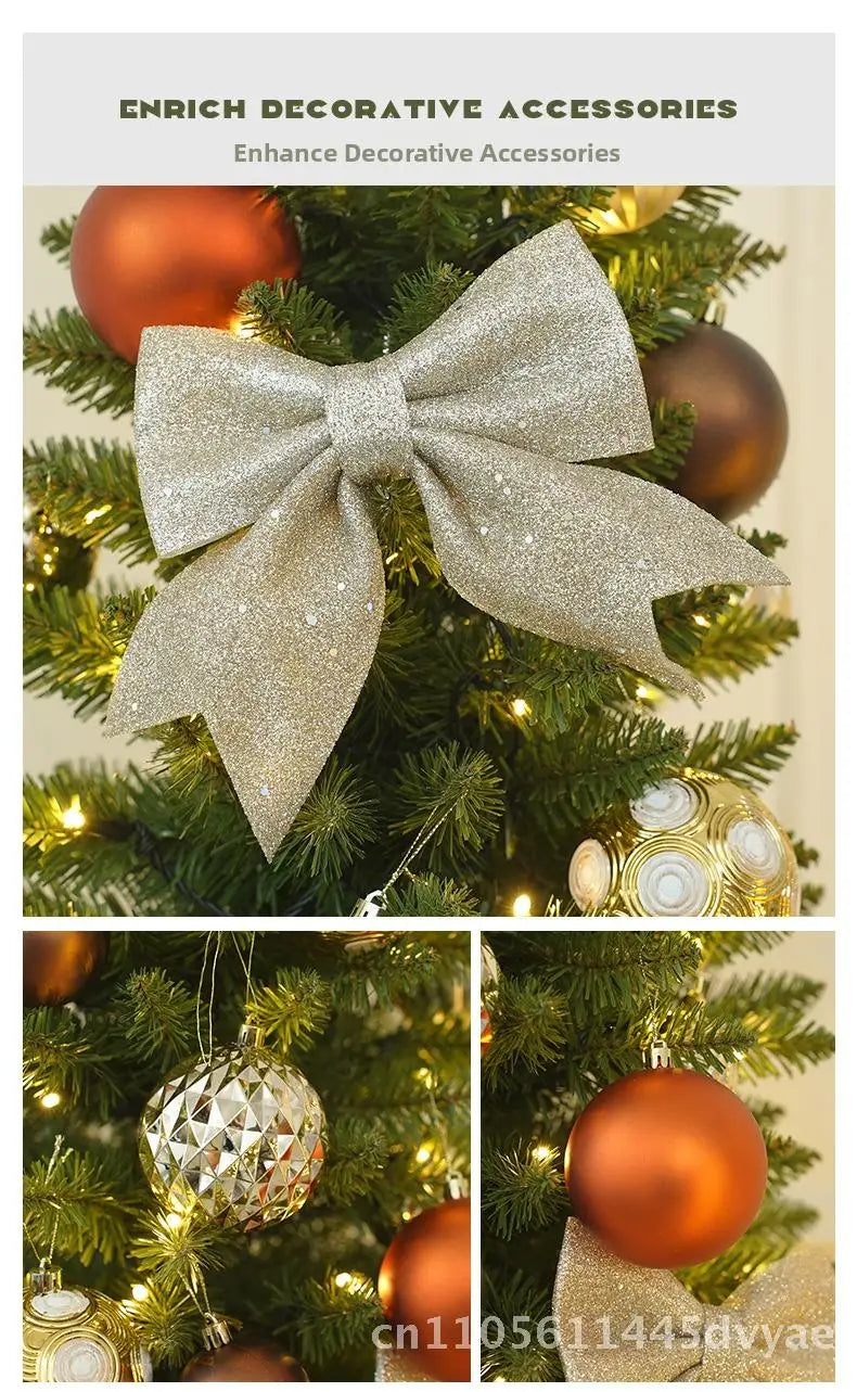 Árvore de Natal Artificial Dobrável – Design Lápis Luminoso com PVC para Decoração Festiva