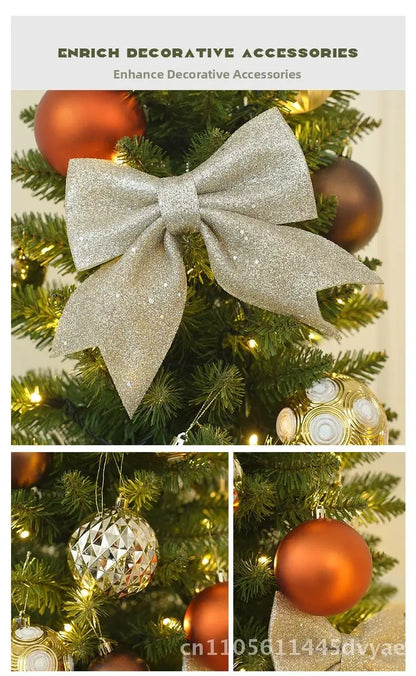 Árvore de Natal Artificial Dobrável – Design Lápis Luminoso com PVC para Decoração Festiva