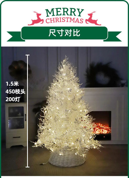 Puro pe reunido árvore de natal luzes de ramo morto artificial árvore de natal interior shoppings festival suprimentos kerstboom xysds