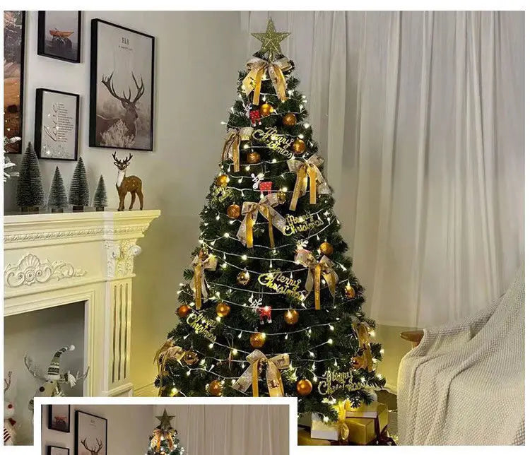 Árvore de Natal Nórdica com Luz – Kit Completo de Decoração Festiva