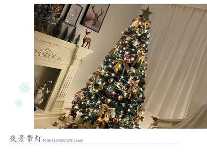 Árvore de Natal Nórdica com Luz – Kit Completo de Decoração Festiva