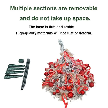 Para 1,5 m pop up árvore de natal árvore artificial telescópica com decorações decoração dobrável