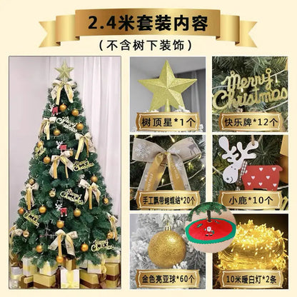 Árvore de Natal Nórdica com Luz – Kit Completo de Decoração Festiva