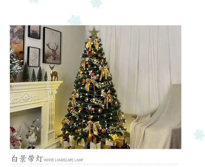 Árvore de Natal Nórdica com Luz – Kit Completo de Decoração Festiva