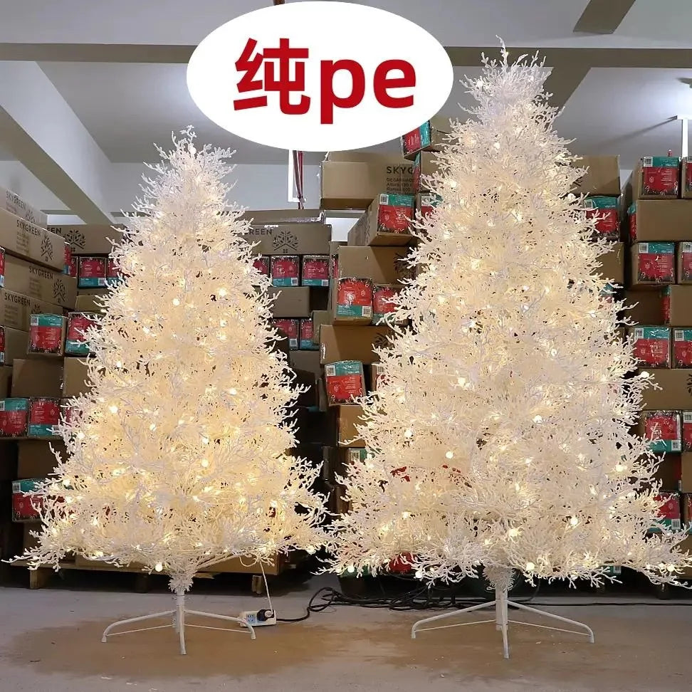 Puro pe reunido árvore de natal luzes de ramo morto artificial árvore de natal interior shoppings festival suprimentos kerstboom xysds