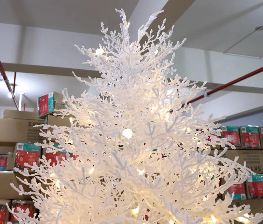 Puro pe reunido árvore de natal luzes de ramo morto artificial árvore de natal interior shoppings festival suprimentos kerstboom xysds