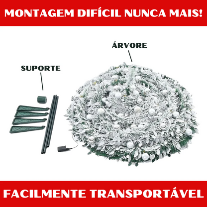 Árvore Retrátil com LED e Brinde Exclusivo