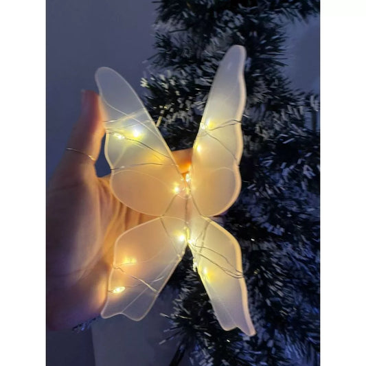 Borboleta Acrílico Com Fio De Led Enfeite 17cm e 35cm Personalizada PROMOÇÃO