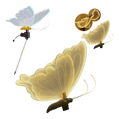 Borboleta Led E Movimento Com Suporte Decoração Árvore De Natal Eventos Festas