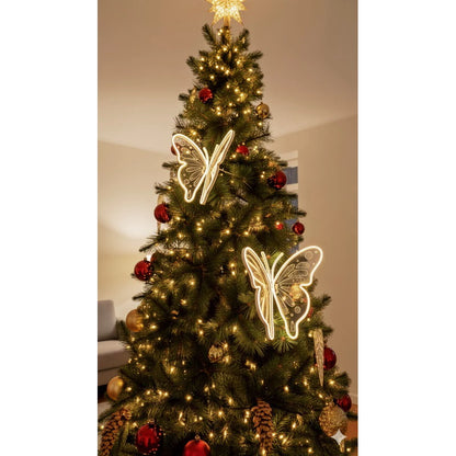 Borboletas de Led para Arvore de Natal Sem Movimentos - Decoração de natal e festa