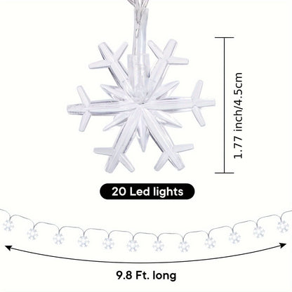 Cortina de Luzes LED Floco de Neve – 3 Metros