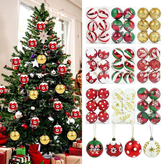 Kit 6 Peças Bolas De Natal