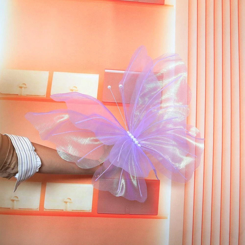 COCOFRUIT Borboleta Falsa , Artificial De Fio De Seda Para Decoração De Casamento Tridimensional Ao Ar Livre